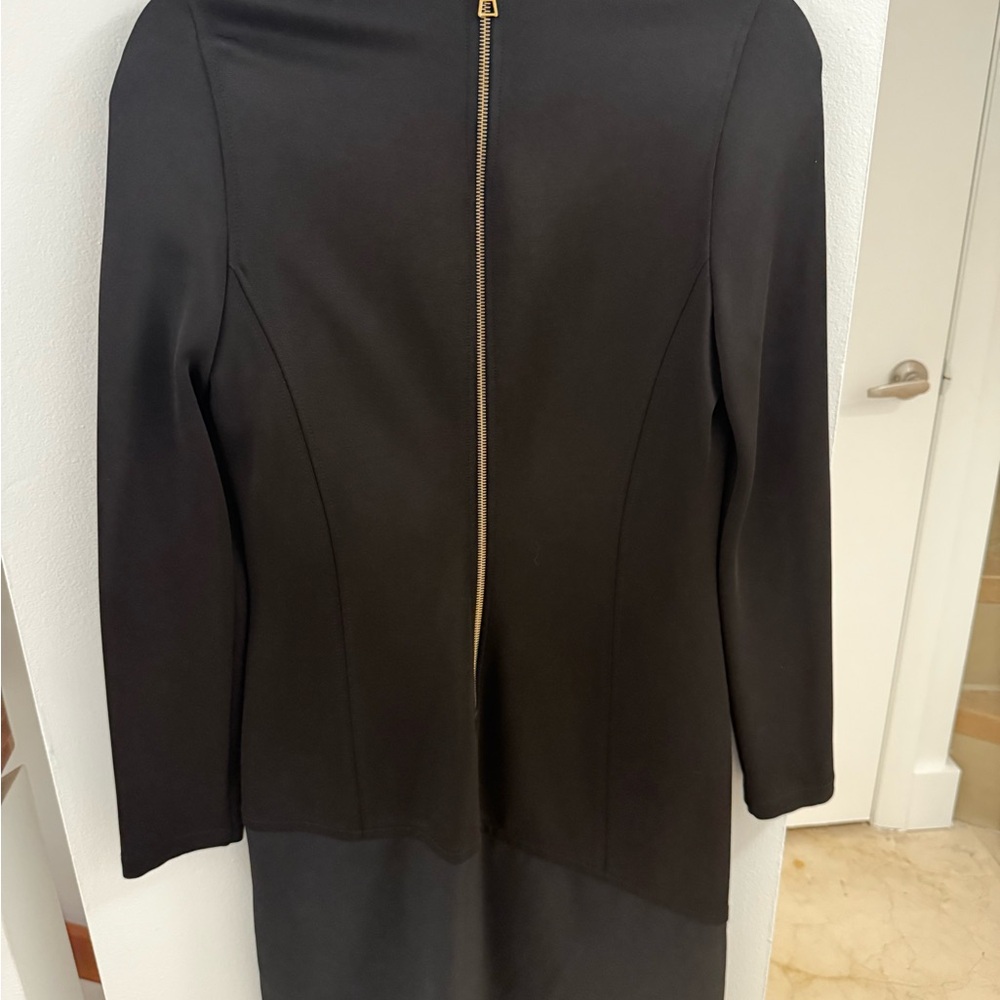 Louis Vuitton Black Dress with Gold Zippers